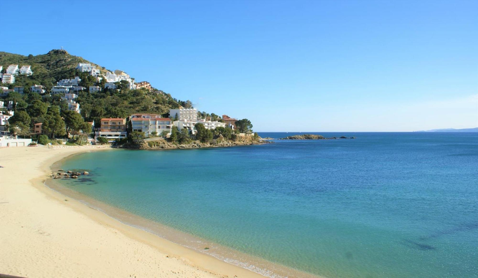 Apartamento En Roses Con Vistas Al Canal Y Piscina Extérieur photo