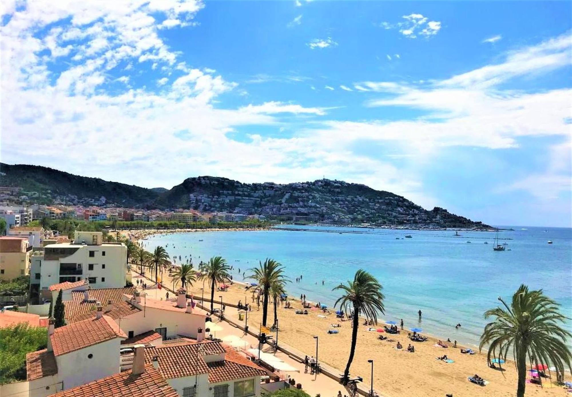 Apartamento En Roses Con Vistas Al Canal Y Piscina Extérieur photo