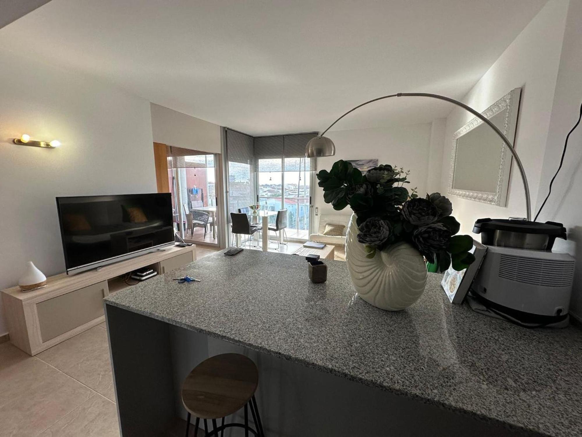 Apartamento En Roses Con Vistas Al Canal Y Piscina Extérieur photo