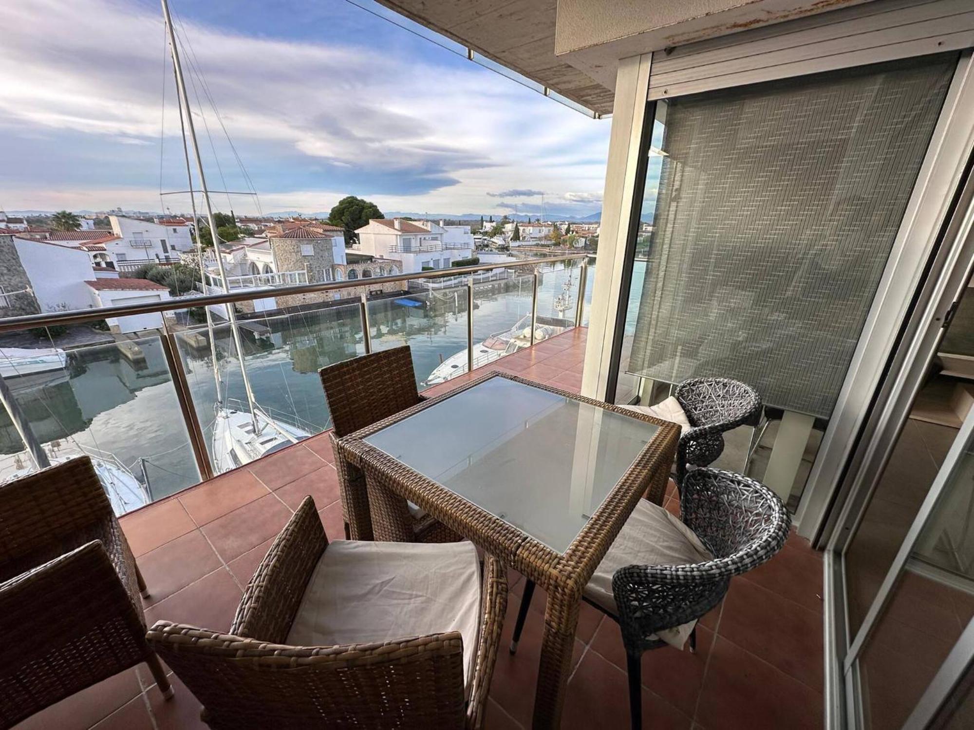 Apartamento En Roses Con Vistas Al Canal Y Piscina Extérieur photo