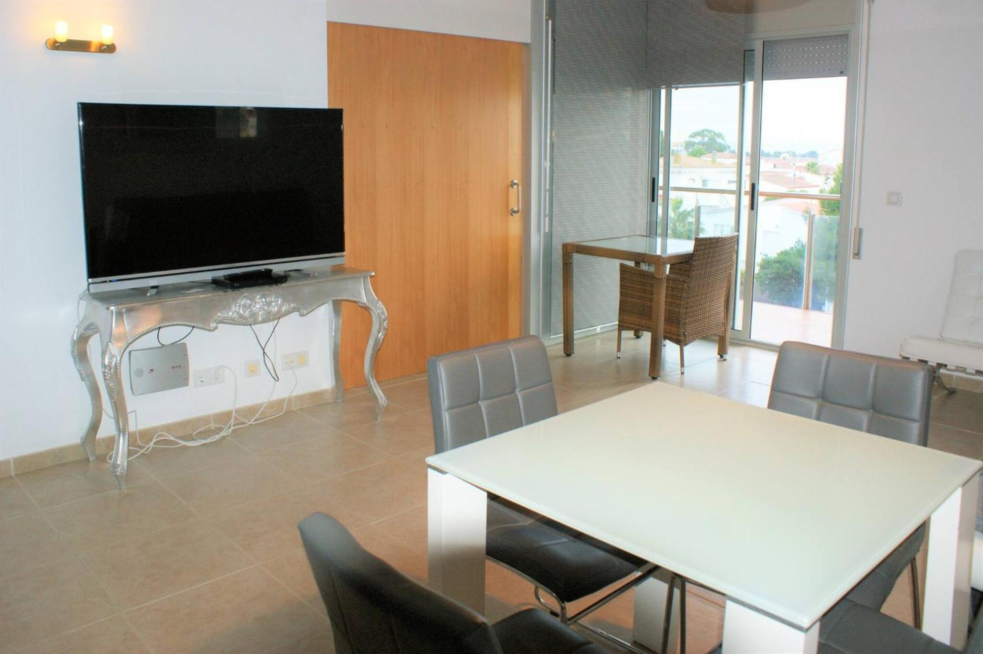 Apartamento En Roses Con Vistas Al Canal Y Piscina Extérieur photo
